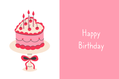 Coquette Pink Birthday PNG Clipart Product Image 3