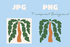 Palm Tree Abstract Art PNG JPG EPS Product Image 3