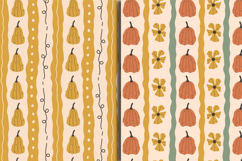 Hand Drawn Curvy Pumpkin Seamless Patterns &amp; Digital Papers Product Image 3