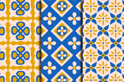 Floral Mediterranean Tile Seamless Patterns &amp; Digital Papers Product Image 3