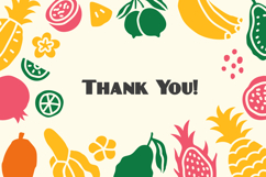 Tropical Fruits Abstract Shapes PNG Clipart Product Image 3