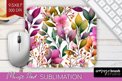 3D Flowers Mouse Pad Sublimation - Summer Mousepad PNG Product Image 1