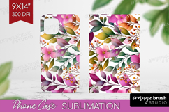 3D Flowers Phone Case PNG - Summer Case PNG Sublimation Product Image 1