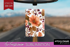 3D Flowers Air Freshener PNG - Summer PNG Sublimation Product Image 1