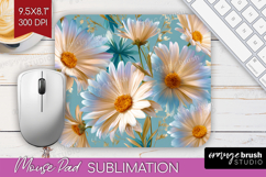 3D Flowers Mouse Pad Sublimation - Summer Mousepad PNG Product Image 1