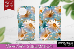 3D Flowers Phone Case PNG - Summer Case PNG Sublimation Product Image 1