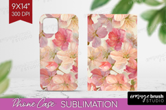 3D Flowers Phone Case PNG - Summer Case PNG Sublimation Product Image 1