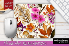 3D Flowers Mouse Pad Sublimation - Summer Mousepad PNG Product Image 1