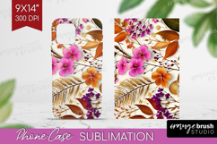 3D Flowers Phone Case PNG - Summer Case PNG Sublimation Product Image 1