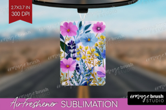 3D Flowers Air Freshener PNG - Summer PNG Sublimation Product Image 1