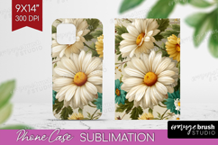 3D Flowers Phone Case PNG - Summer Case PNG Sublimation Product Image 1