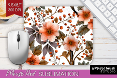 3D Flowers Mouse Pad Sublimation - Summer Mousepad PNG Product Image 1