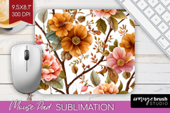 3D Flowers Mouse Pad Sublimation - Summer Mousepad PNG Product Image 1