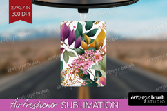 3D Flowers Air Freshener PNG - Summer PNG Sublimation Product Image 1