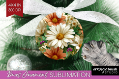 3D Flowers Ornament PNG - Summer PNG Sublimation Product Image 1