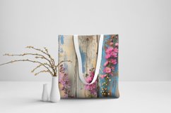 Flowers on Rustic Wood 12 Digital Papers/Posters Product Image 3