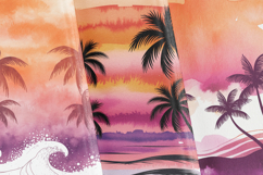 Watercolor Boho Sunset Product Image 2
