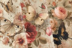 Romantic Nature Flowers and Butterflies 12 Digital Papers/Po Product Image 2
