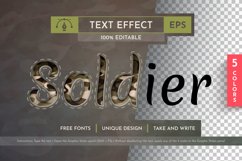 5 Soldier Editable Text Effects, Graphic Styles Product Image 1