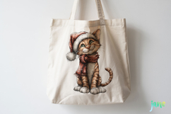 Whimsical Christmas Cats Clipart Product Image 3