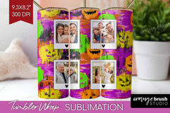 Halloween Photo Tumbler PNG - Brush Stroke Picture Tumbler Product Image 1