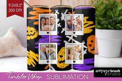 Halloween Photo Tumbler PNG - Brush Stroke Picture Tumbler Product Image 1