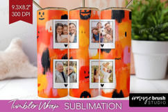 Halloween Photo Tumbler PNG - Brush Stroke Picture Tumbler Product Image 1