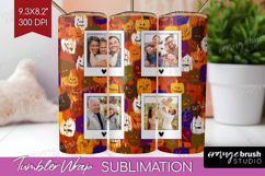 Halloween Photo Tumbler PNG - Brush Stroke Picture Tumbler Product Image 1
