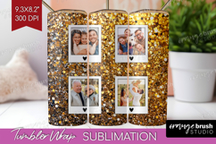 Glitter Photo Tumbler PNG - Sparkle Picture Tumbler Wrap Product Image 1