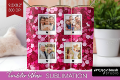 Glitter Photo Tumbler PNG - Sparkle Picture Tumbler Wrap Product Image 1