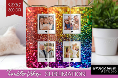 Glitter Photo Tumbler PNG - Sparkle Picture Tumbler Wrap Product Image 1