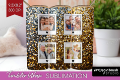 Glitter Photo Tumbler PNG - Sparkle Picture Tumbler Wrap Product Image 1