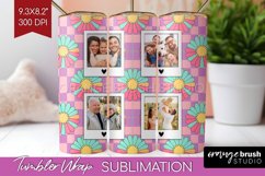 Groovy Photo Tumbler PNG - Flowers Picture Tumbler Wrap Product Image 1
