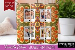 Groovy Photo Tumbler PNG - Flowers Picture Tumbler Wrap Product Image 1