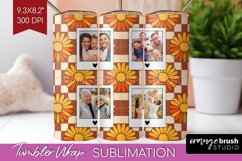 Groovy Photo Tumbler PNG - Flowers Picture Tumbler Wrap Product Image 1