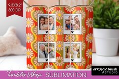 Groovy Photo Tumbler PNG - Flowers Picture Tumbler Wrap Product Image 1