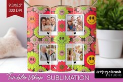 Groovy Photo Tumbler PNG - Flowers Picture Tumbler Wrap Product Image 1