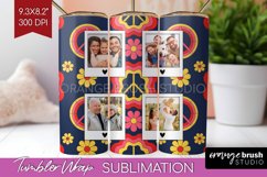 Groovy Photo Tumbler PNG - Flowers Picture Tumbler Wrap Product Image 1