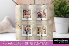 Photo Tumbler Wrap, Marble Family Frame Tumbler Sublimation Product Image 1