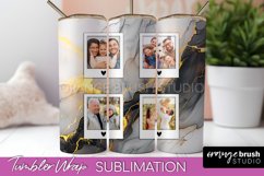 Photo Tumbler Wrap, Marble Family Frame Tumbler Sublimation Product Image 1