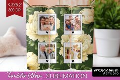 Flowers Photo Tumbler PNG - Floral Picture Tumbler Wrap Product Image 1