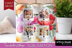 Flowers Photo Tumbler PNG - Floral Picture Tumbler Wrap Product Image 1
