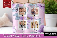 Flowers Photo Tumbler PNG - Floral Picture Tumbler Wrap Product Image 1