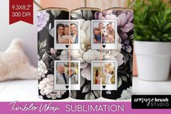 Flowers Photo Tumbler PNG - Floral Picture Tumbler Wrap Product Image 1