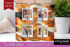 Rose Gold Photo Tumbler PNG - Abstract Picture Tumbler Wrap Product Image 1