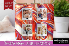 Rose Gold Photo Tumbler PNG - Abstract Picture Tumbler Wrap Product Image 1