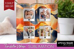 Rose Gold Photo Tumbler PNG - Abstract Picture Tumbler Wrap Product Image 1