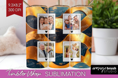 Rose Gold Photo Tumbler PNG - Abstract Picture Tumbler Wrap Product Image 1