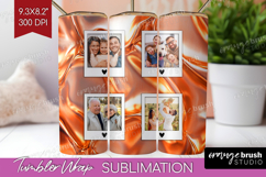 Rose Gold Photo Tumbler PNG - Abstract Picture Tumbler Wrap Product Image 1