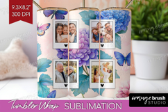 Floral Photo Tumbler PNG - Sping Flowers Picture Tumbler Product Image 1